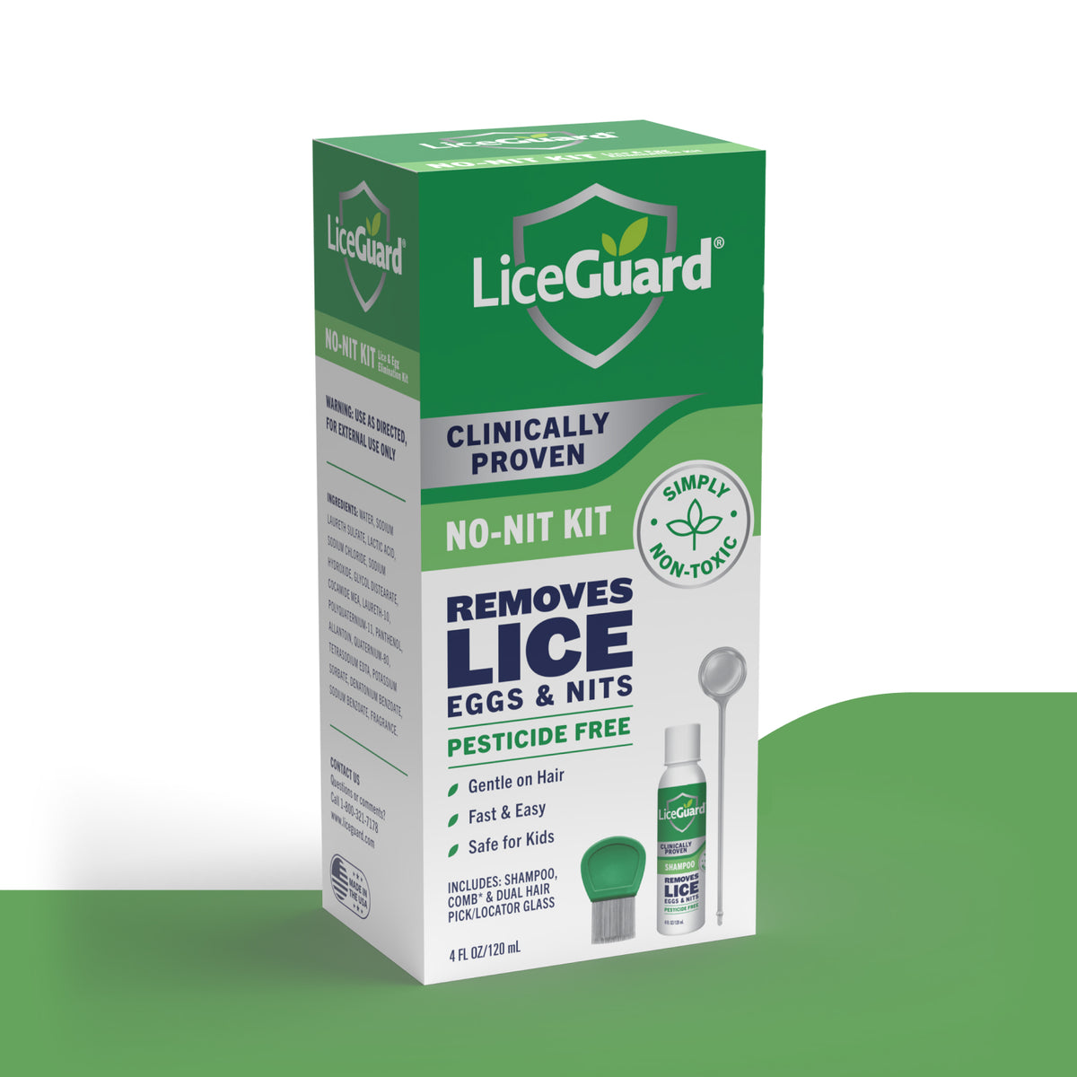 LiceGuard no-nit kit packaging on a white background (Item 3 of 5)