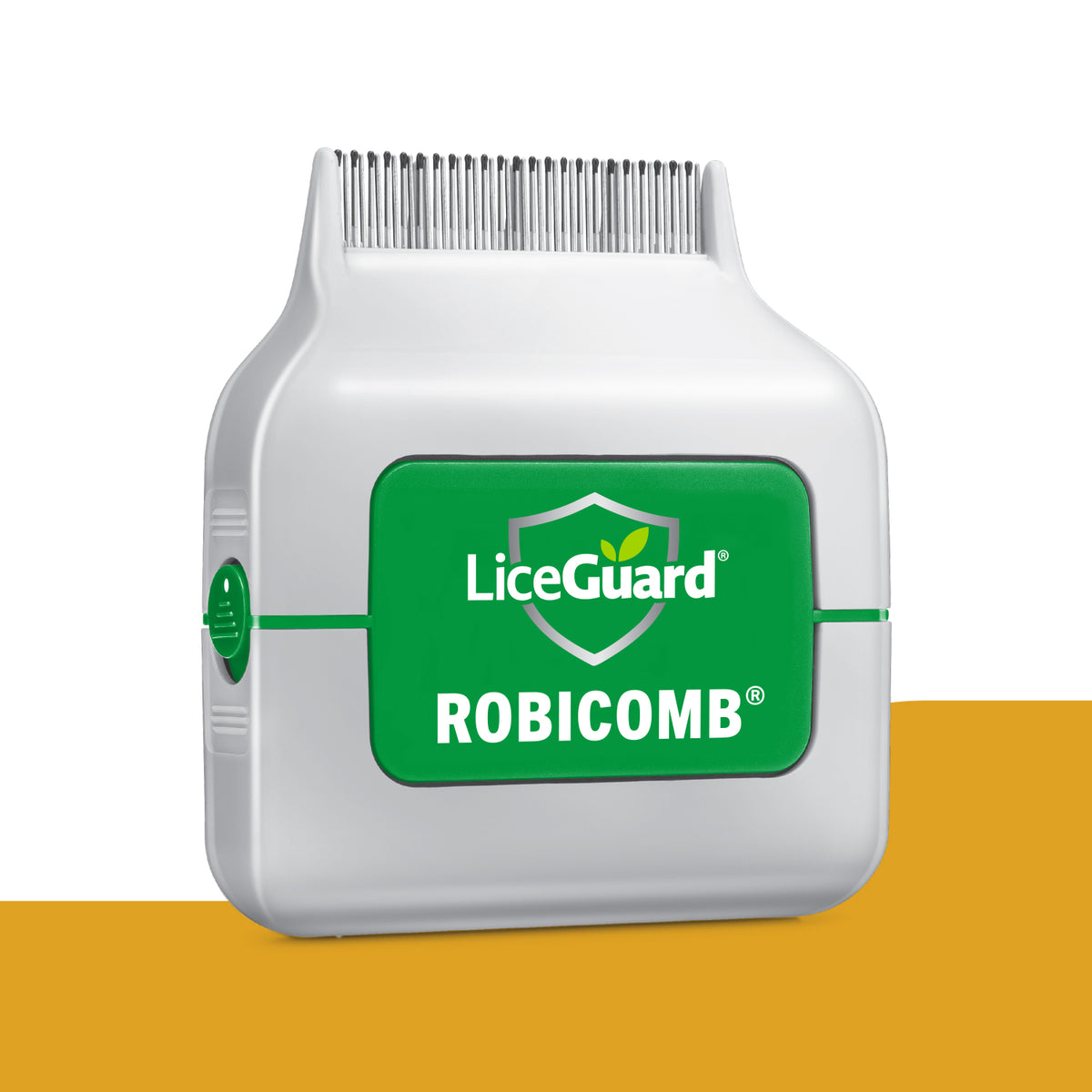 Lice comb with LiceGuard branding on a white background (Item 3 of 5)