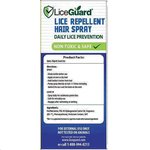 Lice Guard Lice Repellent Spray Ingredients